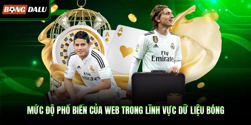 Mức độ phổ biến của web trong lĩnh vực dữ liệu bóng